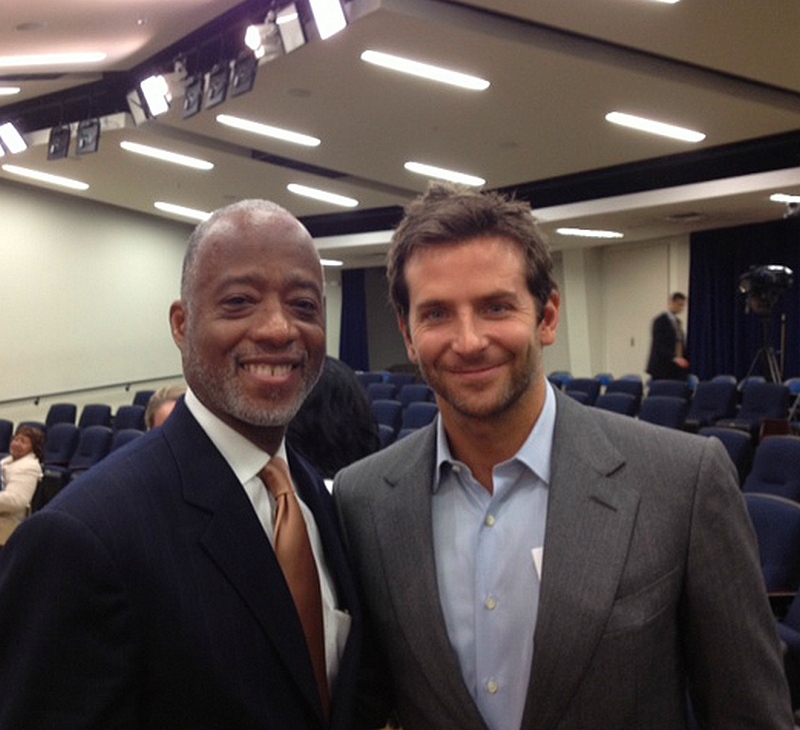 Dr. Anderson with actor Bradley Cooper at a mental health awareness event